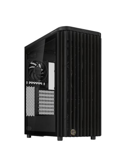 ASUS ProArt PA401 Wood TG Miditower Kabinett med Herdet Glass - Svart