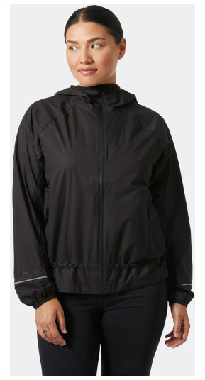 Helly Hansen Women’s Essence Light Rain Jacket Svart Blå M Helly Hansen Women’s Essence Light Rain Jacket Svart Blå M