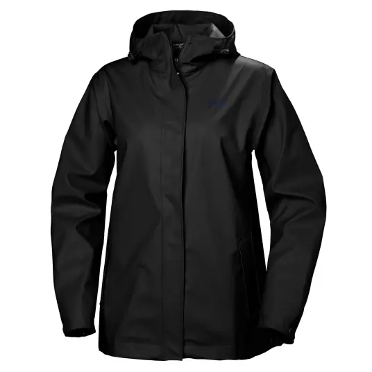 Helly Hansen Dame Moss Iconic Vanntett Regnjakke Svart M SvartM Helly Hansen Dame Moss Iconic Vanntett Regnjakke Svart M SvartM