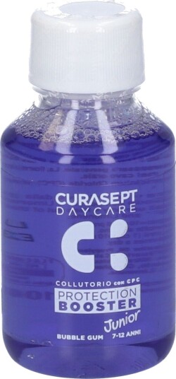 Curasept Daycare Protection Booster Junior Bubble Gum Munnvann Daglig munnvann til barn 712 år 100 ml.