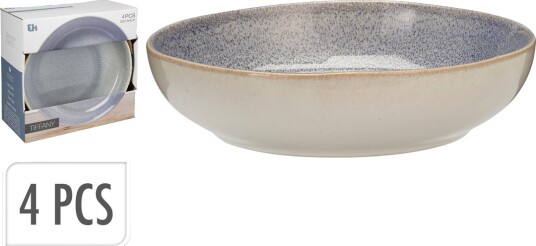 SKÅL STENTØY Ø23CM 4STK BLÅ