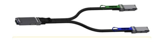 Nvidia - 800Gbase-Cu Til 2X 400Gbase-Cu Direkte Tilkoblet Splitterkabel - Osfp Til Qsfp112 - 5 M - Ib Tvillingport Ndr Aktiv
