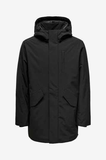 ONLY & SONS Parka onsAayn Waterproof Stretch OT Svart ONLY & SONS Parka onsAayn Waterproof Stretch OT Svart