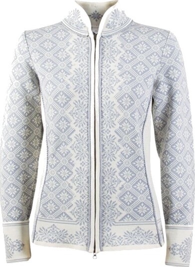 Dale of Norway Christiania Women's Jacket XS , Offwhite/Metalgrey