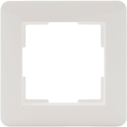 Multireg ramme enkel plast hvit - 5430311