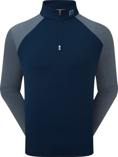 FootJoy Raglan H Block Chill Out Blå Golfgenser herre Navy XXX Large