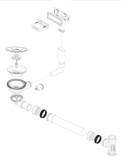 Blanco Avløp Subline 160 U 1X3.5'' Uxi