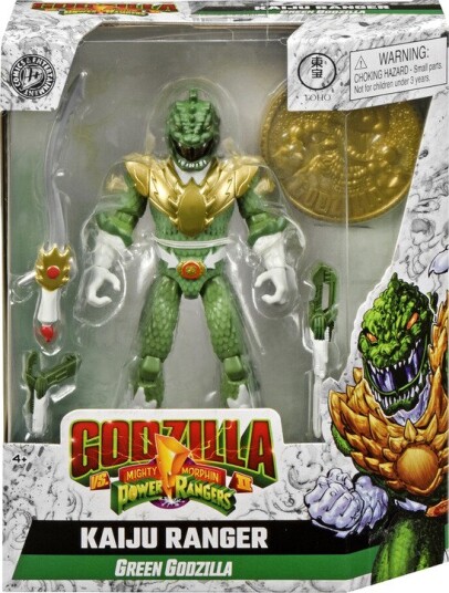 Godzilla vs. Mighty Morphine Power Rangers Kaiju Ranger Green Godzilla 5in figure Godzilla vs. Mighty Morphine Power Rangers Kaiju Ranger Green Godzilla 5in figure
