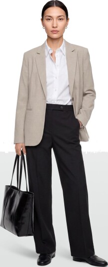 Calvin Klein Lss Cinched Blazer Beige 36