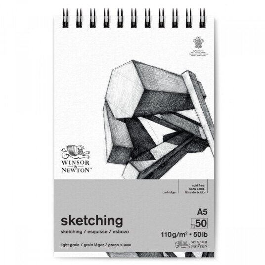 Winsor & Newton Skisseblokk Spiral A5 110g