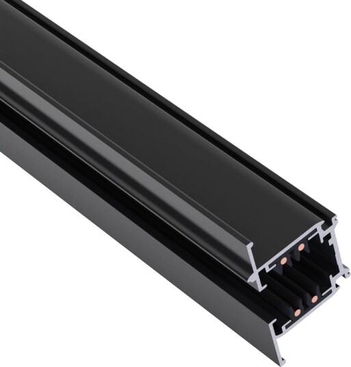 1m 3 faset strømskinne Sort 100cm IP20 til skinnespot