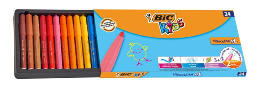 BIC Kids Visacolor XL Fiber-tip pens 24-set BIC Kids Visacolor XL Fiber-tip pens 24-set