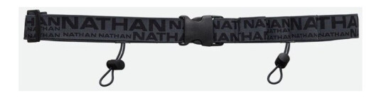 Nathan Race Number Nutrition Waistbelt Chrcoal / Black