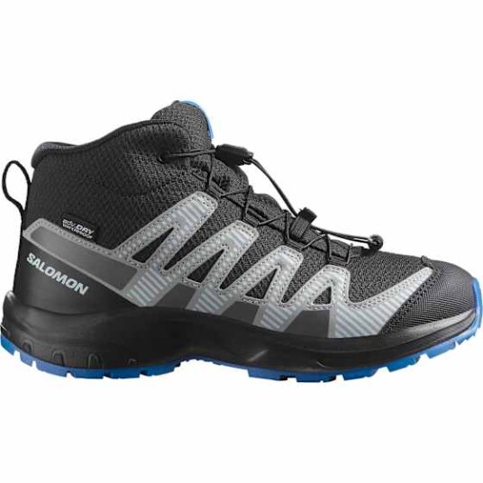 Salomon Junior's XA Pro V8 Mid Waterproof Black/monument/french Blue 35