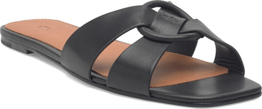Polo Ralph Lauren Leather O Ring Sandal Black 39