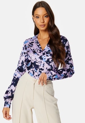 SELECTED FEMME Aronia LS AOP Satin Shirt Orchid Petal AOP:AOP 36
