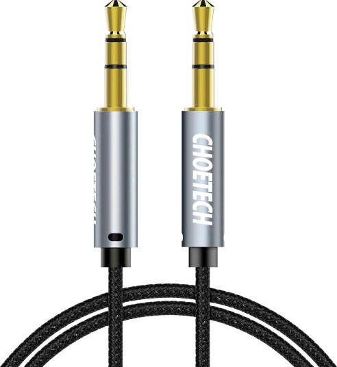 Choetech AUX002-kabel minijack 3,5 mm (hann) / minijack 3,5 mm (hann) 1m - svart