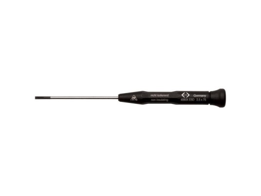 C.K Xonic Esd Kærv-Skruetrækker Klinge-Bredde: 3 Mm Klinge-Længde: 150 Mm Din En 61340-2 C.K Xonic Esd Kærv-Skruetrækker Klinge-Bredde: 3 Mm Klinge-Længde: 150 Mm Din En 61340-2