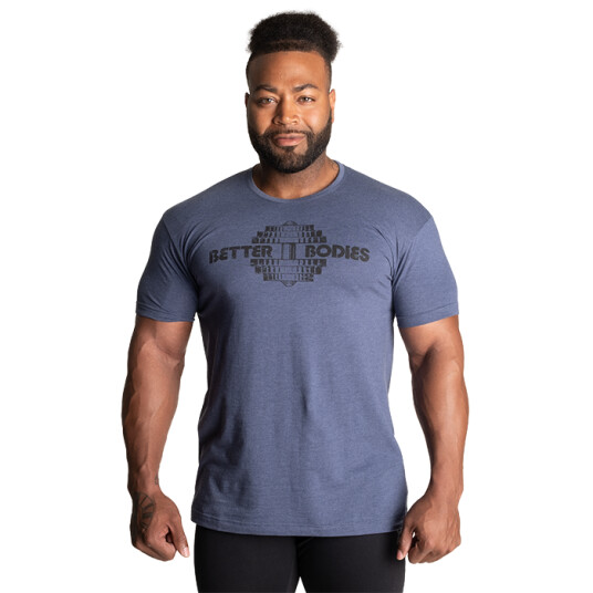 Recruit Tee, Sky Blue Melange Blå X-large