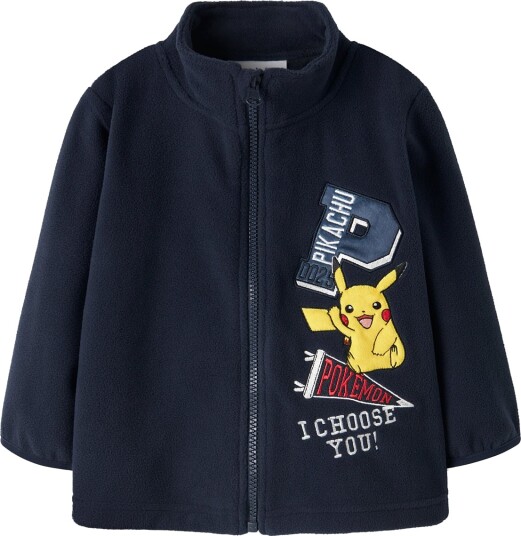 Name It Nmmjoakim Pokemon Fleece W Zip Sky Navy 104