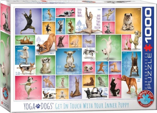 Eurographics Puslespill - 1000 brikker - Yoga Hunder