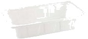 Bakke 1/3 Gn N65 3690 Ml 325X175x65 Mm Pp Hvid,144 Stk/Krt