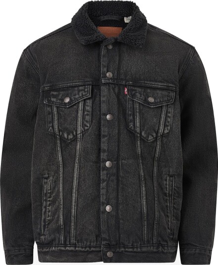 Levi's Denim jakke Relaxed Fit Sherpa Trucker Svart Levi's Denim jakke Relaxed Fit Sherpa Trucker Svart