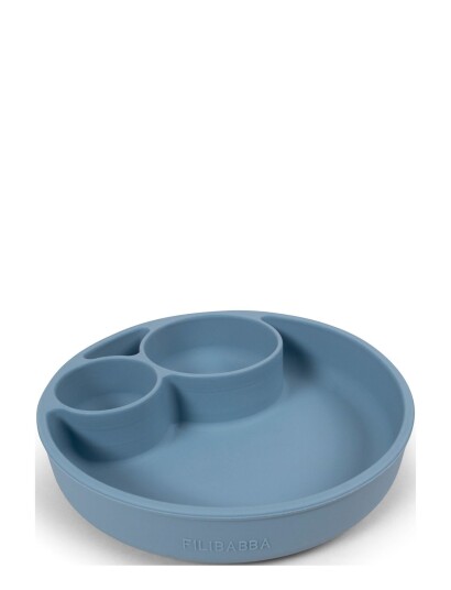 Filibabba Silikone Tallerken Ruminddelt - Powder Blue - Blue - ONE SIZE Filibabba Silikone Tallerken Ruminddelt - Powder Blue - Blue - ONE SIZE
