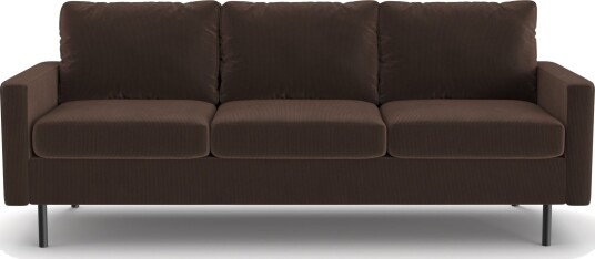 Peppe 3 seters Manchester Sofa 200 cm bred Brun