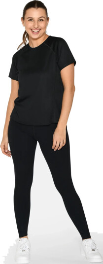 ZEBDIA Women Sports T Shirt 2 Pack   Black   XL
