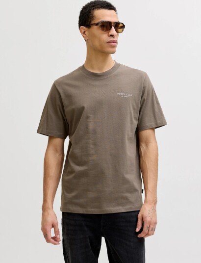 Jack & Jones Jprblajames Graphic Ss Tee Styd Ss26 CreaM
