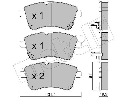 Bremseklosser METELLI 22 0913 0