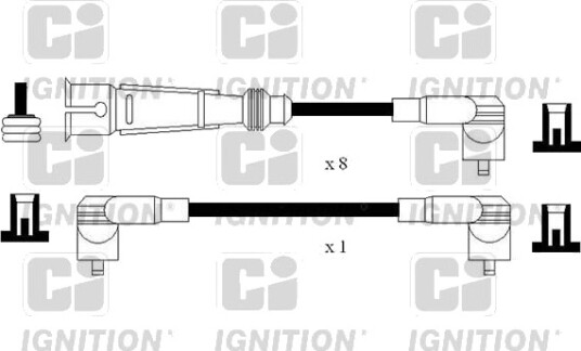 Tennplugg kabelsett QUINTON HAZELL XC1184