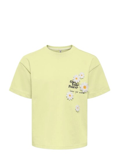 Kids Only Kmgpetal Ss Loose Printed Tee Jrs Yellow 122 Kids Only Kmgpetal Ss Loose Printed Tee Jrs Yellow 122
