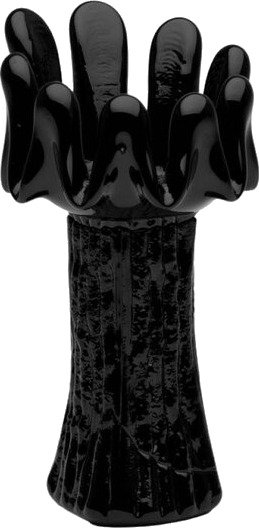 Kosta Boda - Sunflower lyslykt 18 cm svart