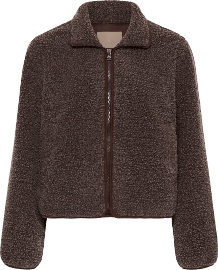 Culture Cucatina Teddy Jacket   COFFEE BEAN MELANGE   XL