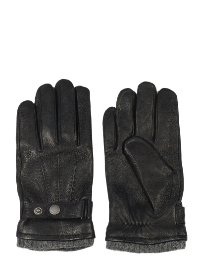Howard London Leather Gloves Bruno - Black - 9.5