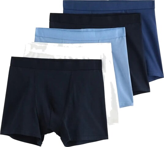 Lindex 5 Pack Boxer Shorts Navy 128