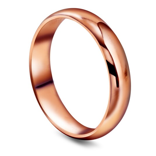 Giftering i 585 roségull | 4 mm bredde