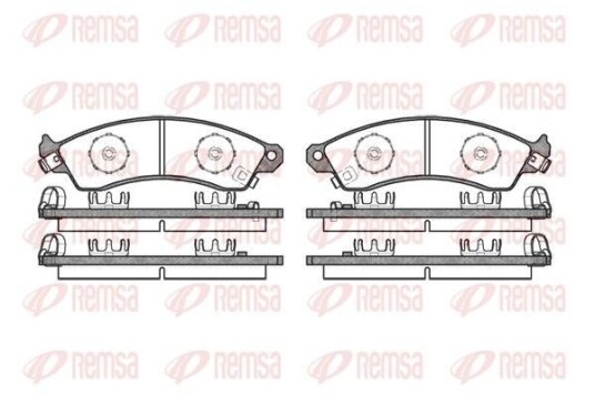 Bremseklosser REMSA 0334.02 Bremseklosser REMSA 0334.02