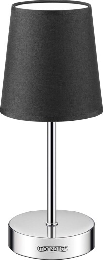 Nattbordslampe antrasitt 32x13x13 cm stoffskjerm
