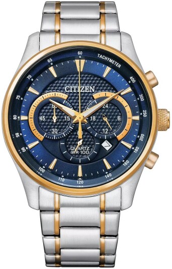 Citizen Herreklokke AN8194 51L Sport Blå/Gulltonet stål Ø42 mm Citizen Herreklokke AN8194 51L Sport Blå/Gulltonet stål Ø42 mm