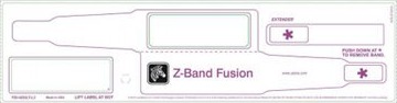Zebra Z-Band Fusion - Polypropylen (Pp) - Adhesiv - Hvit - 70 X 22 Mm 1000 Stk (5 Rull(Er) X 200 Håndleddsbånd - For Zebra Gx420  Gk Series Gk420  G-Series Gc420  Gx Series Gx420, Gx430  Lp 28Xx  Tlp 28Xx
