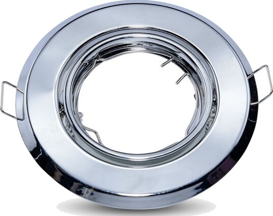 V Tac 2 stk. GU10 innfellingsspot Rund krom hull: Ø7,0 cm max 35W V Tac 2 stk. GU10 innfellingsspot Rund krom hull: Ø7,0 cm max 35W