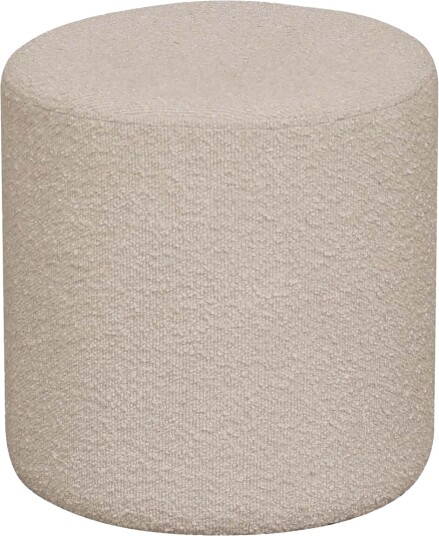 Ejby puff bouclé Ø34cm beige. Ejby puff bouclé Ø34cm beige.