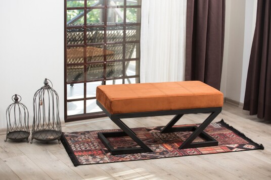 Aniara Puff 90 cm Oransje