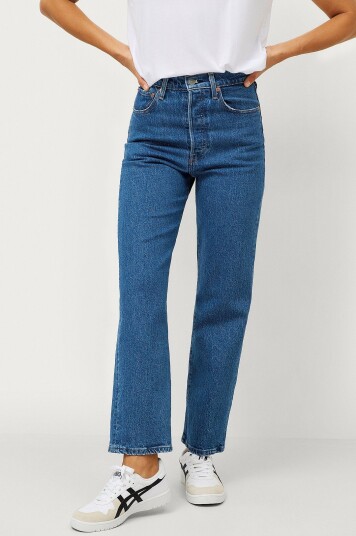 Levi's Jeans Ribcage Straight Ankle Tango Blå