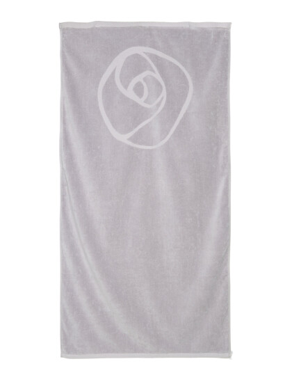 Rosemunde Towel 100X150Cm - Grey - ONE SIZE