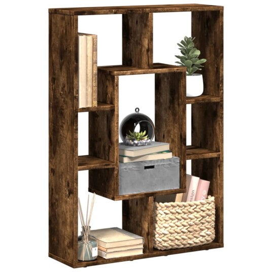 Bokhylle røkt eik 63x20x90 cm konstruert tre Bokhylle røkt eik 63x20x90 cm konstruert tre