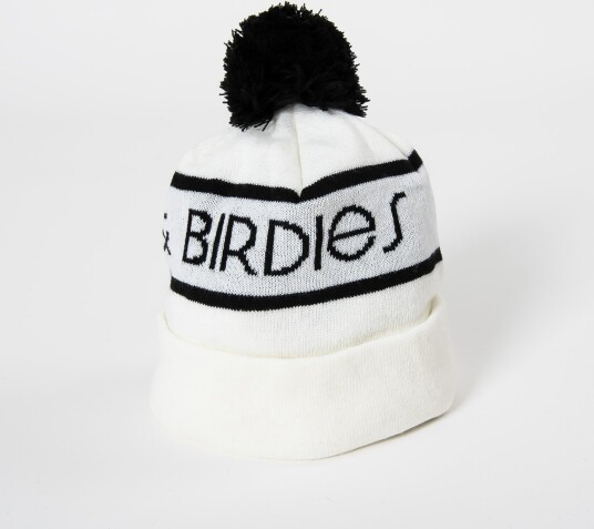 Bogeys & Birdies Bobble Hat Hvit Svart Golflue White/Black Small-Medium Bogeys & Birdies Bobble Hat Hvit Svart Golflue White/Black Small-Medium